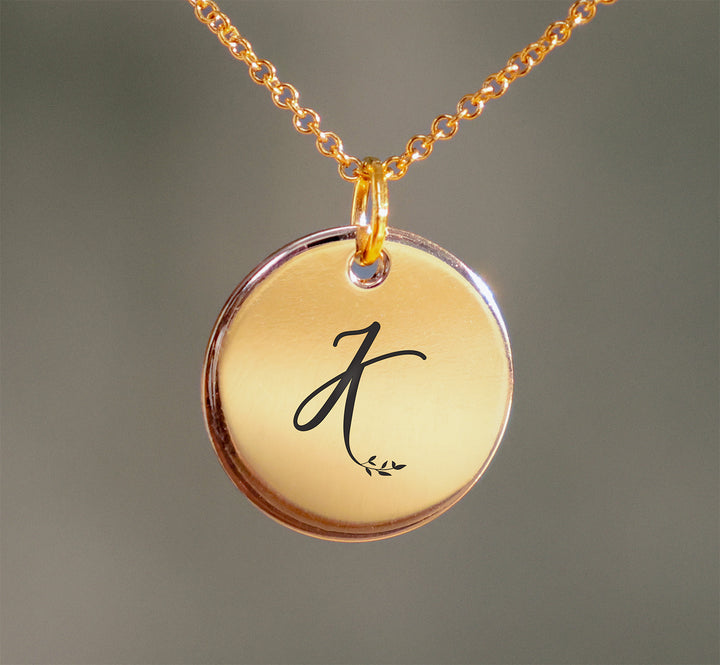 Gold Filled Branch Letter Pendant