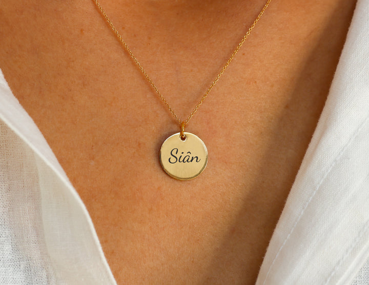 Gold Filled Name Pendant