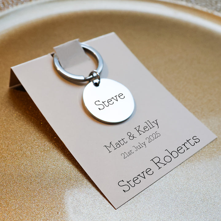 Wedding Placename/Favour Keychain